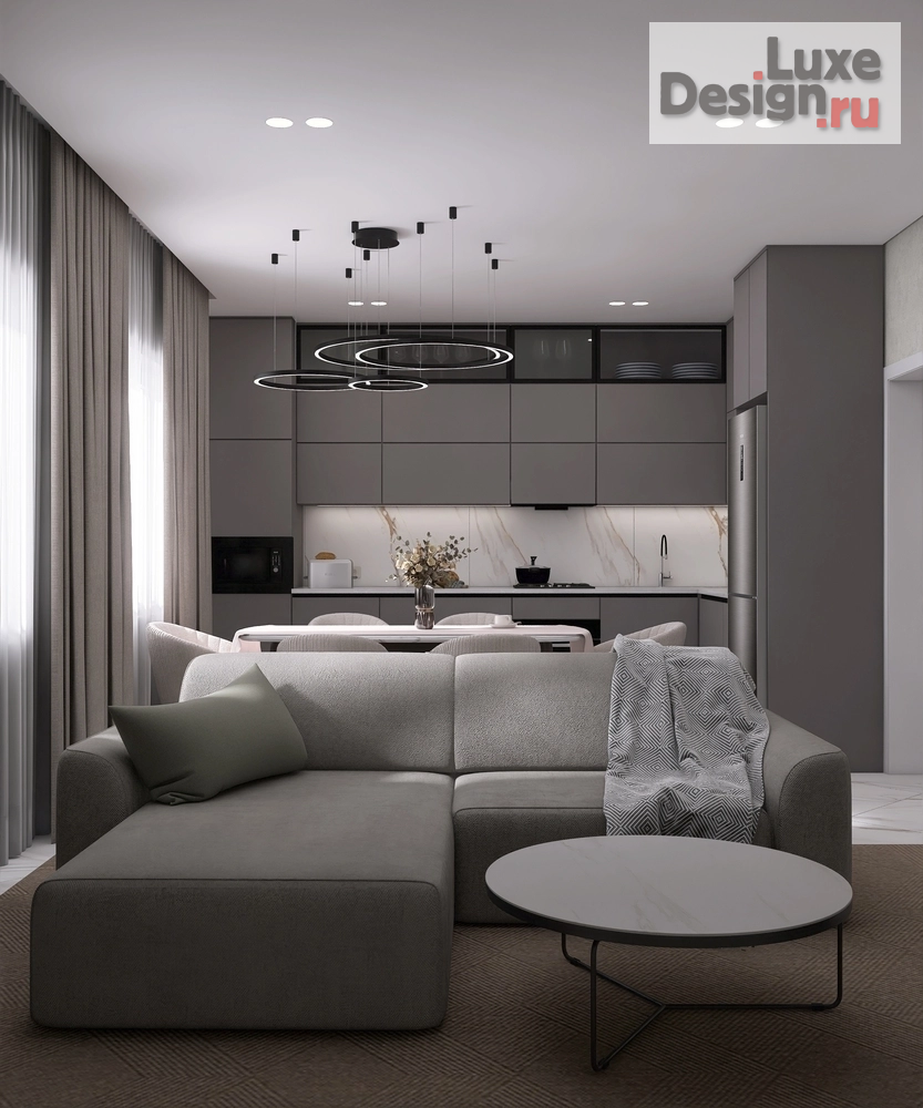 Дизайн интерьера загородного дома "Дизайн частного дома с просторной гостиной и двумя детскими (для девочки-подростка и первоклассницы)" (фото 14) от дизайнера Ильницкая Наталья Дизайн интерьера загородного дома "Дизайн частного дома с просторной гостиной и двумя детскими (для девочки-подростка и первоклассницы)" (фото 14)