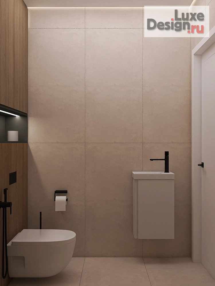 Дизайн интерьера двухкомнатной квартиры "Двухкомнатная квартира в темно-светлых оттенках" (фото 11)