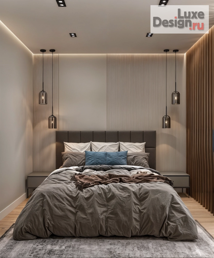 Дизайн интерьера двухкомнатной квартиры "Двухкомнатная квартира в темно-светлых оттенках" (фото 3)