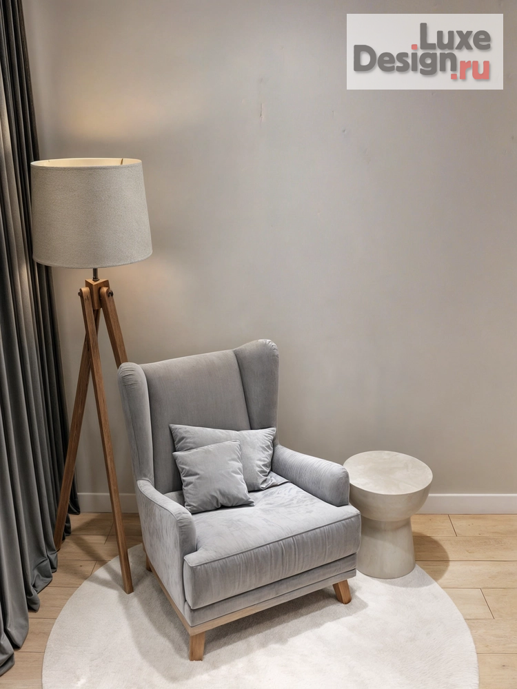 Дизайн интерьера двухкомнатной квартиры "Двухкомнатная квартира в темно-светлых оттенках" (фото 1)