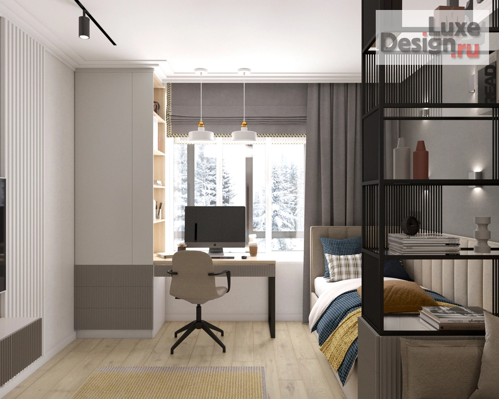 Дизайн интерьера двухкомнатной квартиры "ЖК Ожогино. " (фото 4)