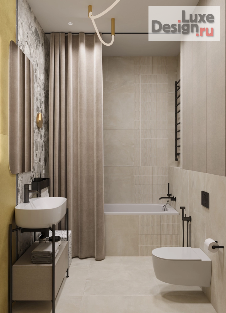 Дизайн интерьера трехкомнатной квартиры "Дизайн-проект интерьера квартиры в ЖК Символ" (фото 16)