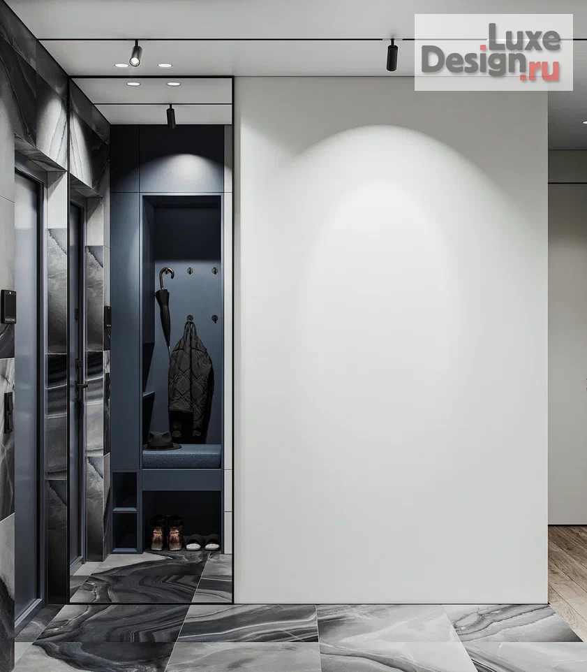 Дизайн интерьера трехкомнатной квартиры "Современный интерьер квартиры 83 м.кв с интересной перепланировкой." (фото 18)