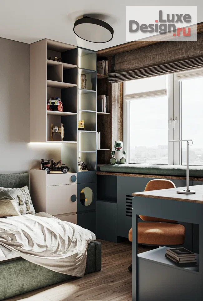 Дизайн интерьера трехкомнатной квартиры "Современный интерьер квартиры 83 м.кв с интересной перепланировкой." (фото 31)