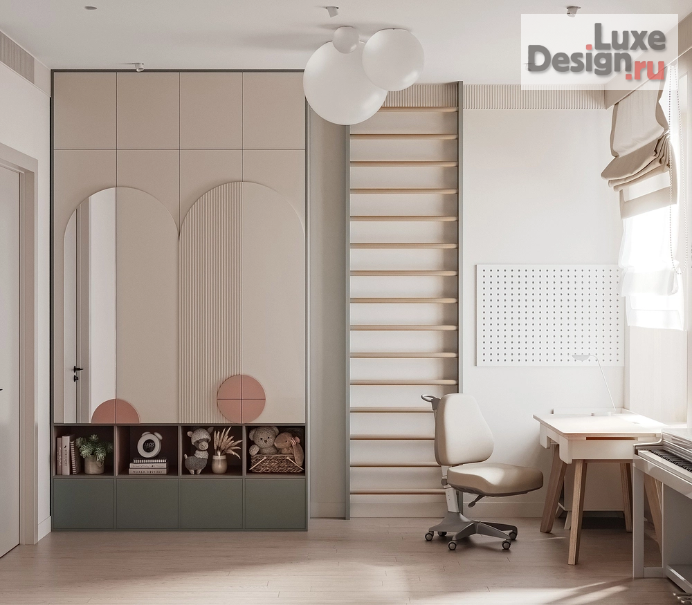 Дизайн интерьера трехкомнатной квартиры "Дизайн-проект интерьера квартиры в ЖК Символ" (фото 21)