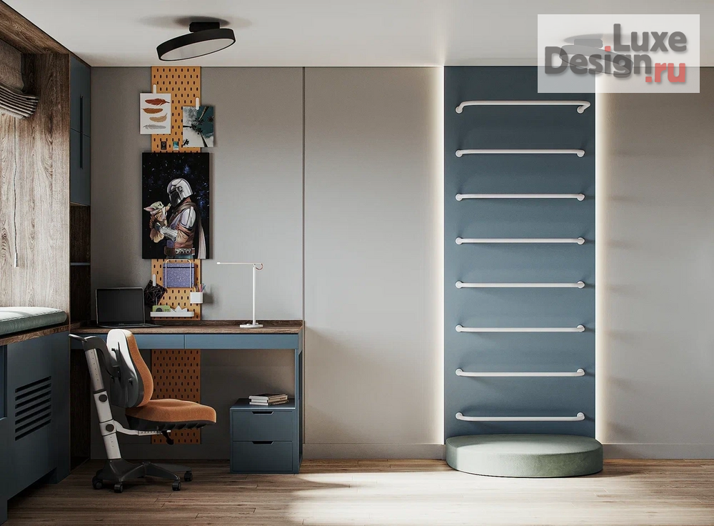 Дизайн интерьера трехкомнатной квартиры "Современный интерьер квартиры 83 м.кв с интересной перепланировкой." (фото 33)