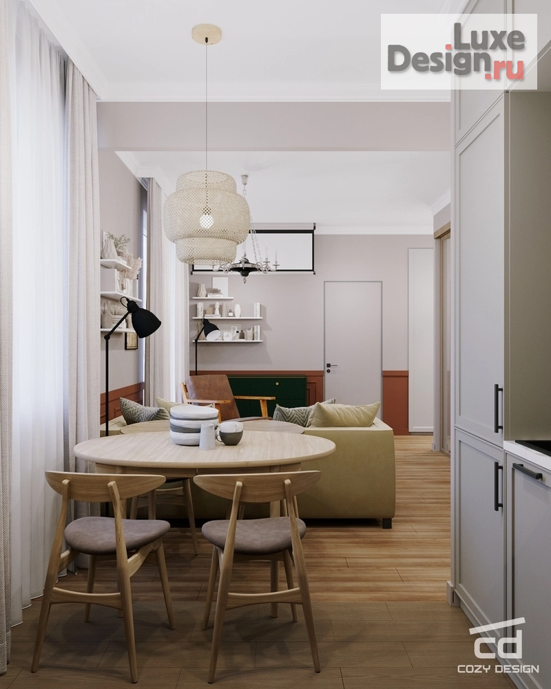 Дизайн интерьера двухкомнатной квартиры "Дизайн-проект квартиры в Жуковском" (фото 6)