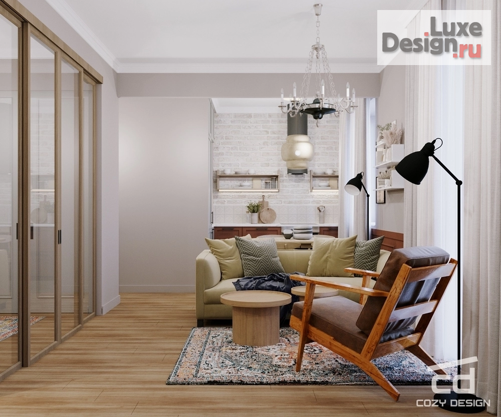 Дизайн интерьера двухкомнатной квартиры "Дизайн-проект квартиры в Жуковском" (фото 16)