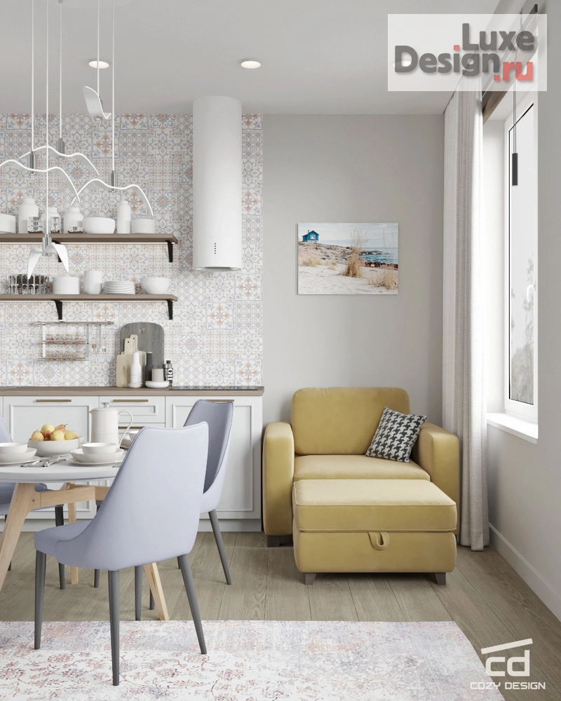 Дизайн интерьера двухкомнатной квартиры "Дизайн-проект квартиры в Пушкине" (фото 5)