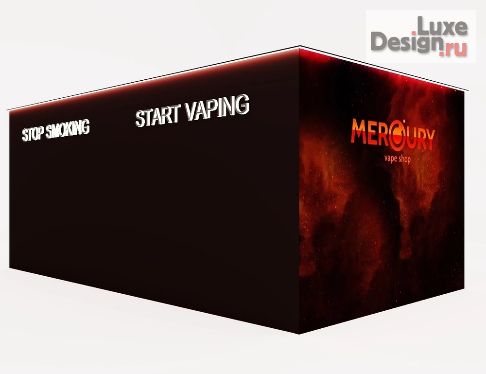 Дизайн интерьера шоу-рума "Дизайн сети вейпшопов" (фото 5)