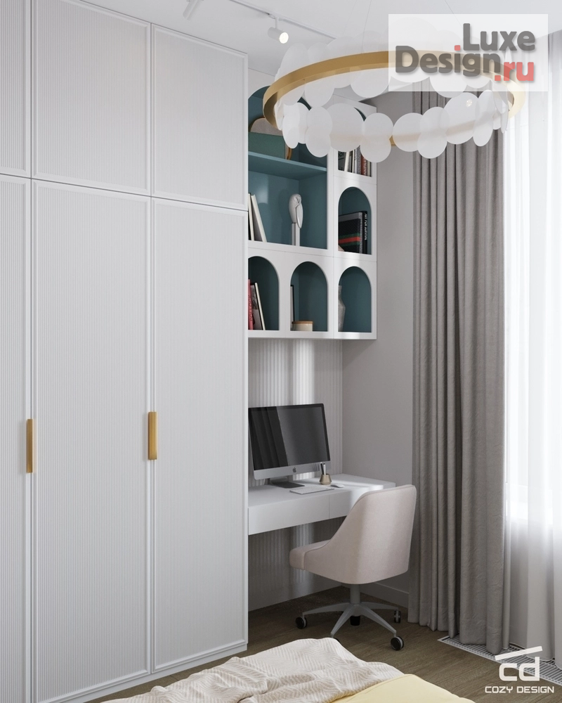 Дизайн интерьера двухкомнатной квартиры "Дизайн-проект квартиры в Москве" (фото 4) от дизайнера Ярыгина Анна Александровна Дизайн интерьера двухкомнатной квартиры "Дизайн-проект квартиры в Москве" (фото 4)