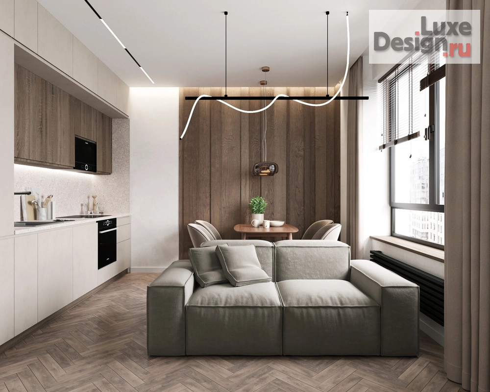 Дизайн интерьера однокомнатной квартиры "Квартира 40м2 в Москве" (фото 2)