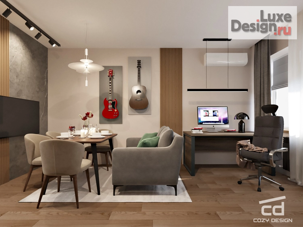 Дизайн интерьера однокомнатной квартиры "Дизайн-проект квартиры в Москве" (фото 13)