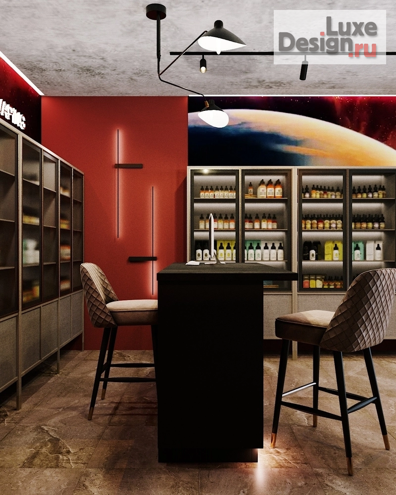 Дизайн интерьера шоу-рума "Дизайн сети вейпшопов" (фото 7)