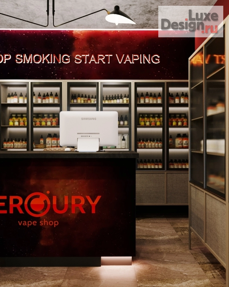 Дизайн интерьера шоу-рума "Дизайн сети вейпшопов" (фото 9)