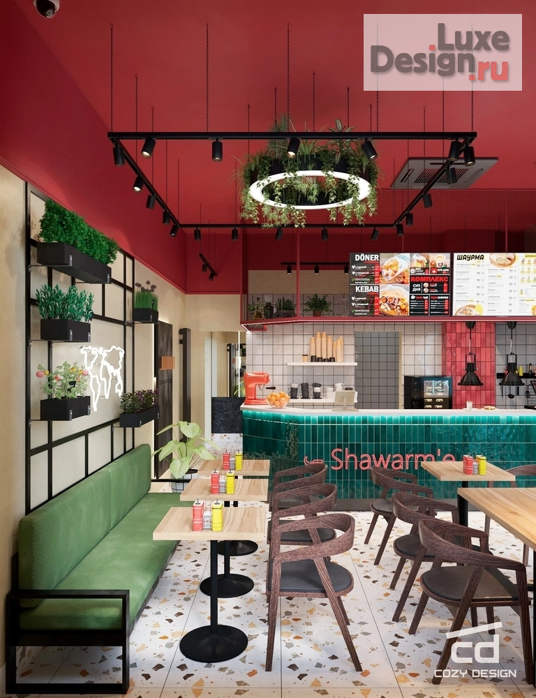 Дизайн интерьера кафе "Дизайн-проект кафе в Москве" (фото 2) от дизайнера Ярыгина Анна Александровна Дизайн интерьера кафе "Дизайн-проект кафе в Москве" (фото 2)