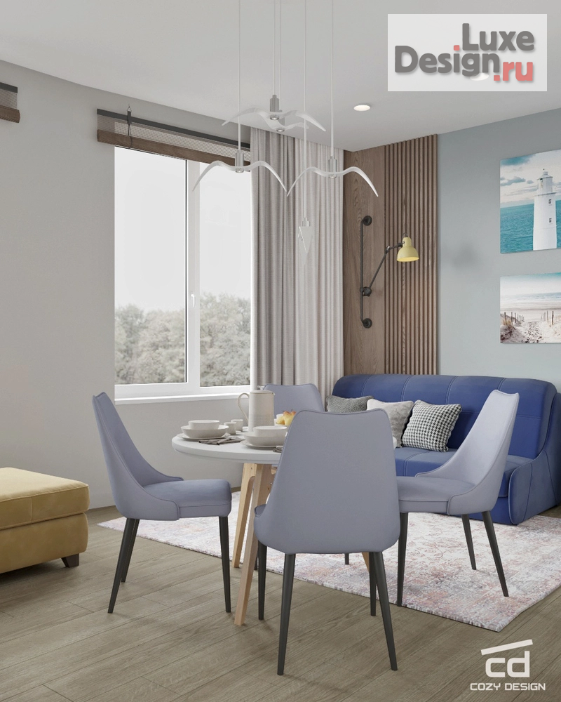 Дизайн интерьера двухкомнатной квартиры "Дизайн-проект квартиры в Пушкине" (фото 2)