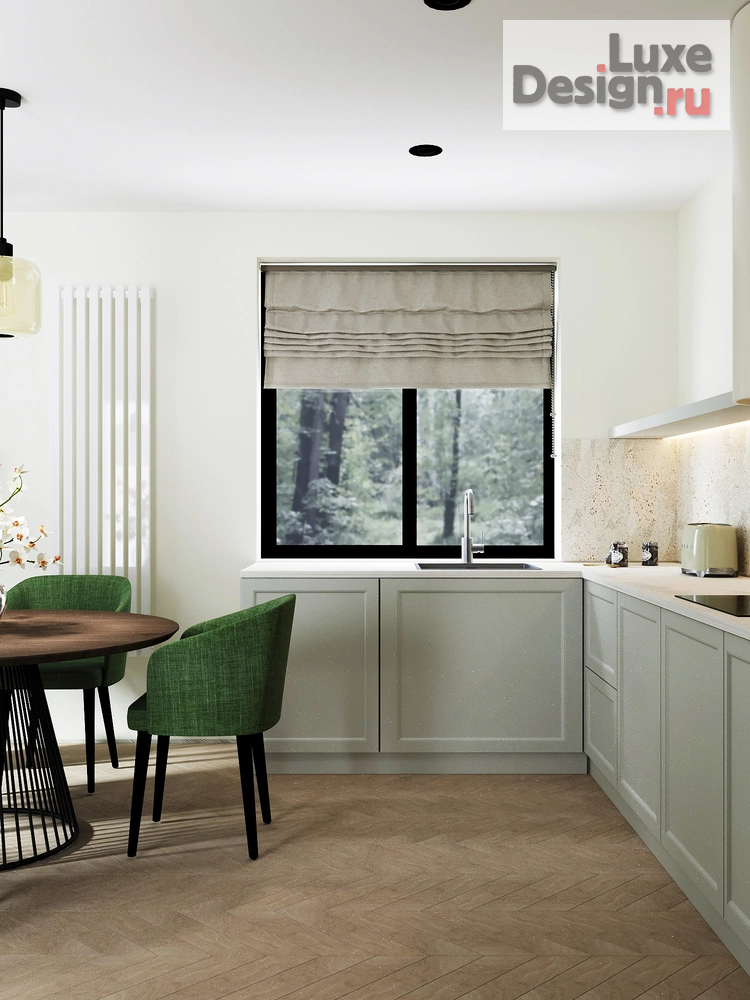 Дизайн интерьера гостиной "Проект кухни-гостиной в Тульской области" (фото 4) от дизайнера Ярыгина Анна Александровна Дизайн интерьера гостиной "Проект кухни-гостиной в Тульской области" (фото 4)