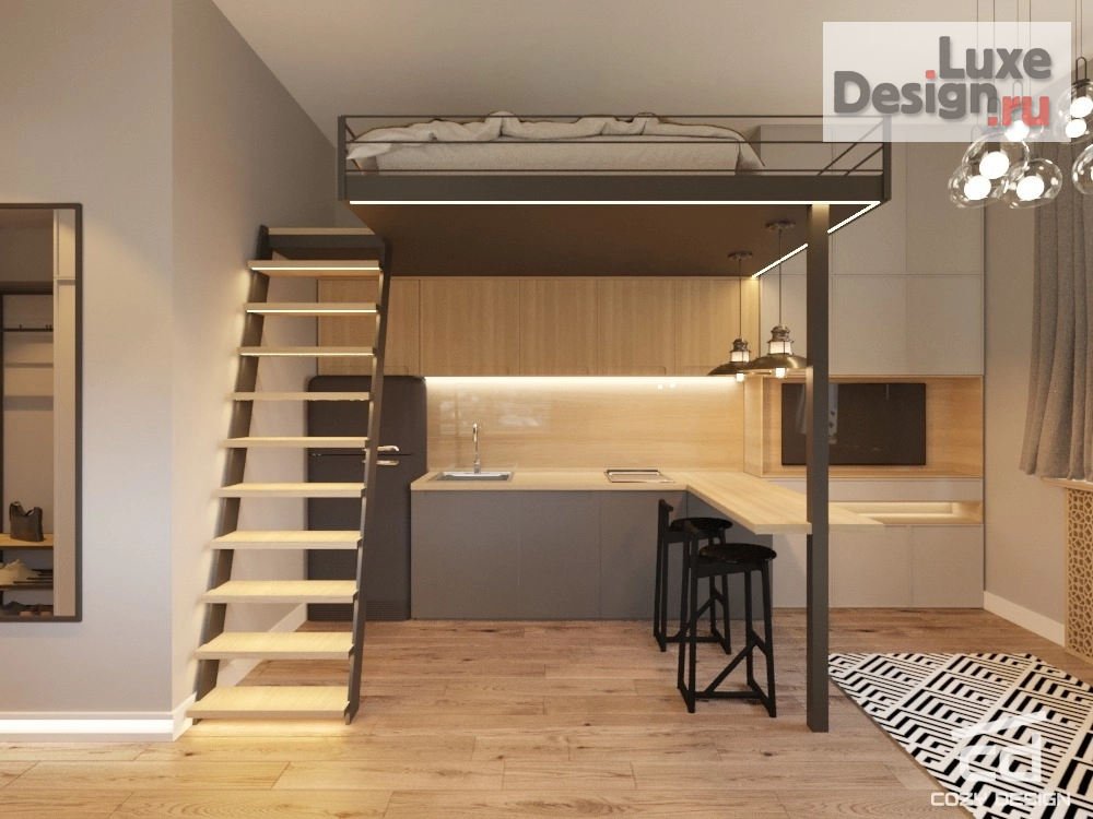 Дизайн интерьера апартаментов "Дизайн проект Апартаментов в Москве" (фото 1)