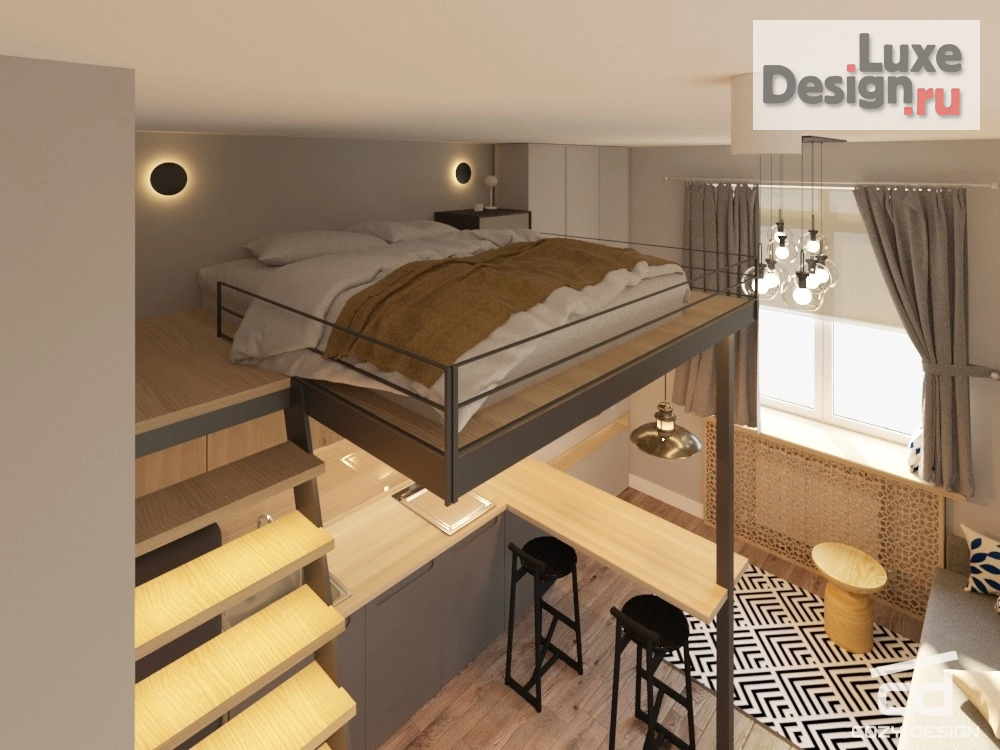 Дизайн интерьера апартаментов "Дизайн проект Апартаментов в Москве" (фото 3)