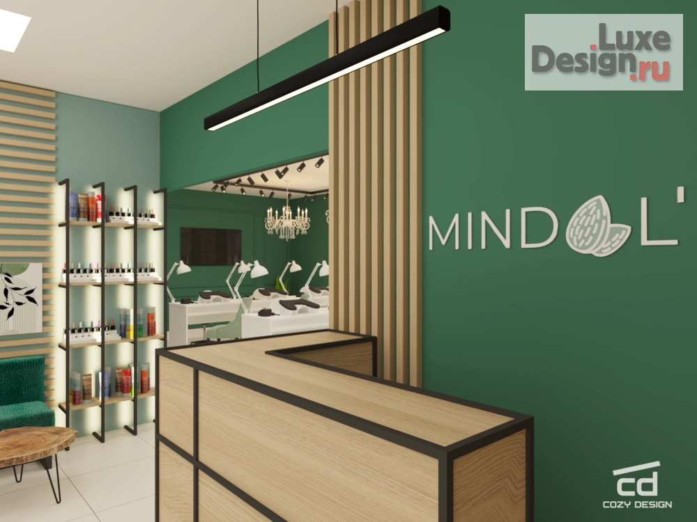 Дизайн интерьера салона красоты "Дизайн-проект сети маникюрных салонов" (фото 5)