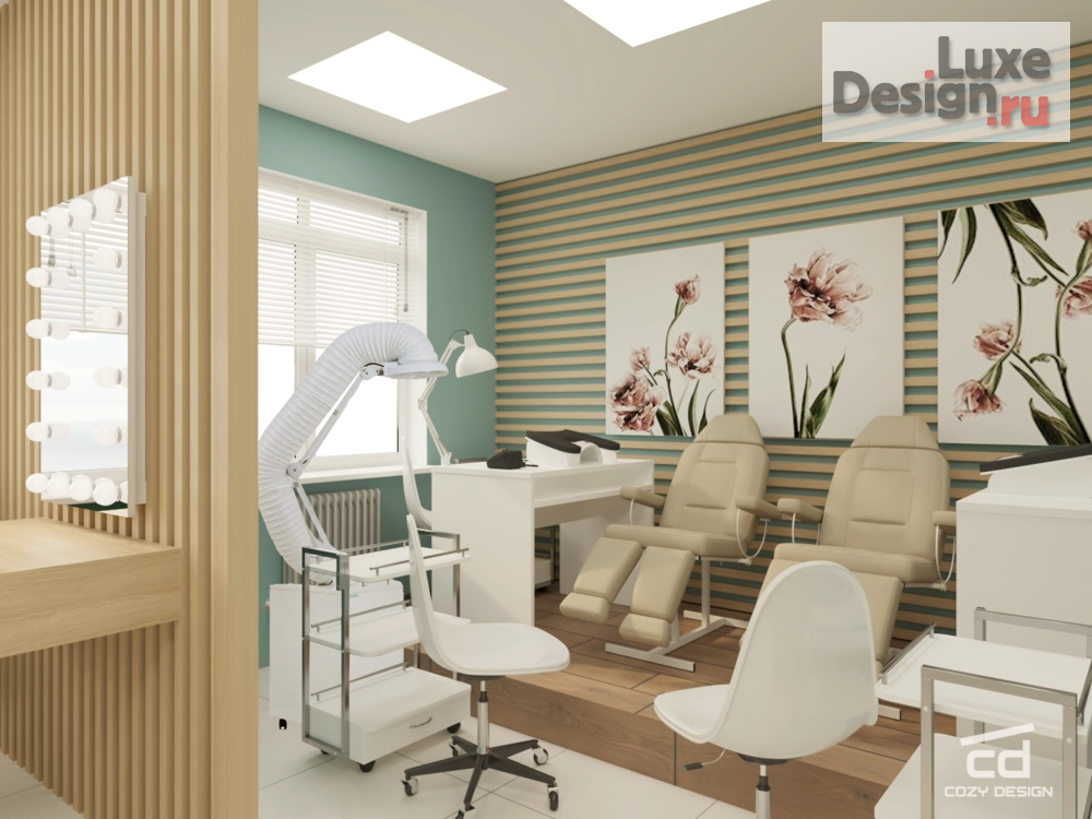 Дизайн интерьера салона красоты "Дизайн-проект сети маникюрных салонов" (фото 1)