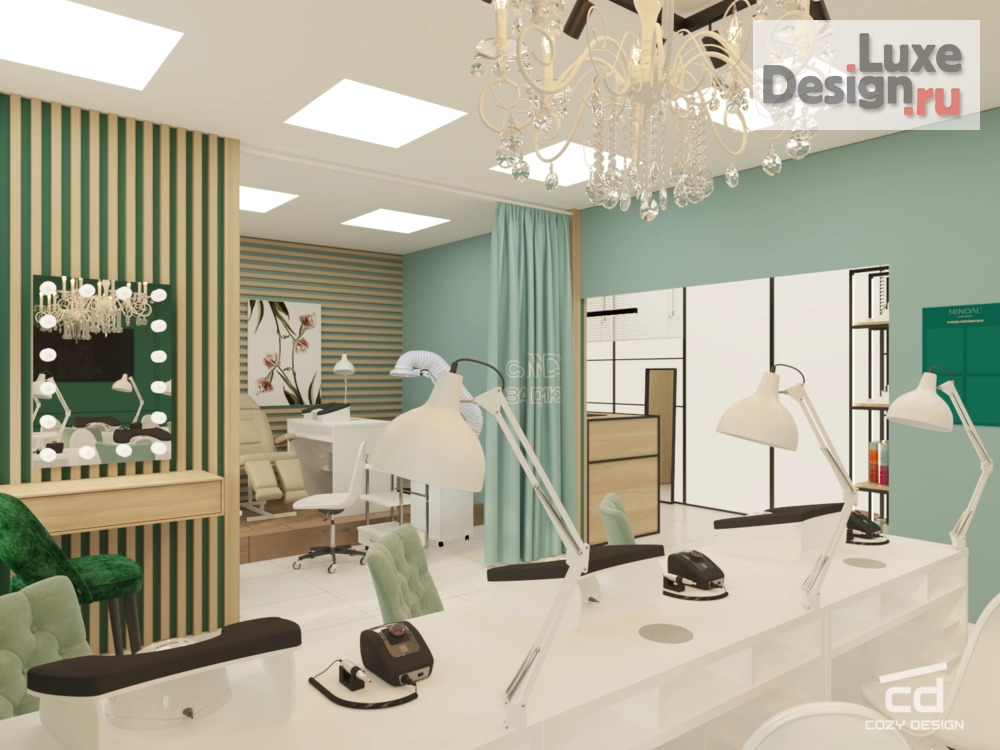 Дизайн интерьера салона красоты "Дизайн-проект сети маникюрных салонов" (фото 11)