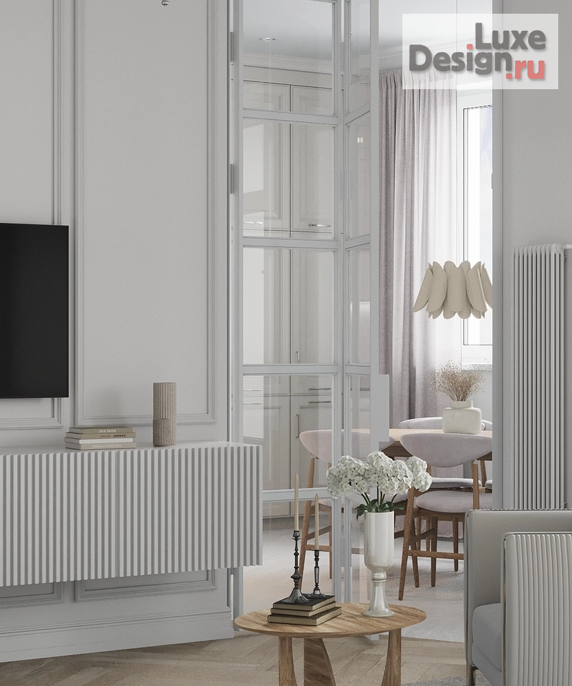 Дизайн интерьера двухкомнатной квартиры "Квартира 70 кв.м Куркино" (фото 4)