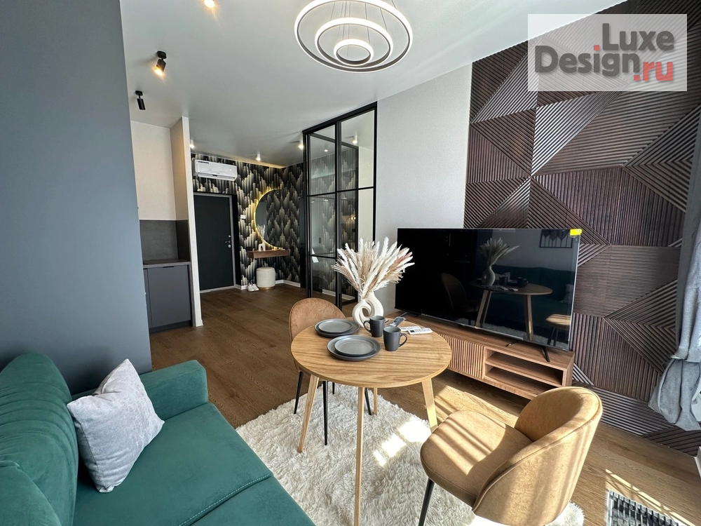 Дизайн интерьера однокомнатной квартиры "Квартира 37 кв.м ЖК ЗИЛарт flipping" (фото 2)