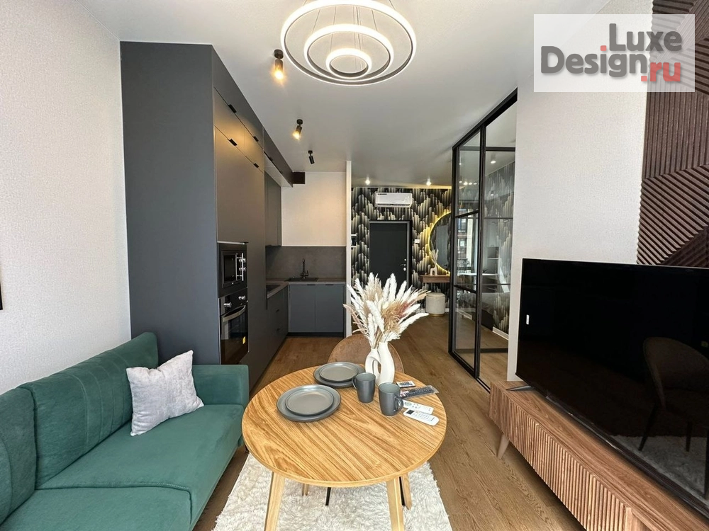 Дизайн интерьера однокомнатной квартиры "Квартира 37 кв.м ЖК ЗИЛарт flipping" (фото 4)