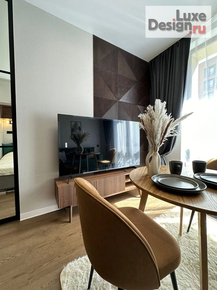 Дизайн интерьера однокомнатной квартиры "Квартира 37 кв.м ЖК ЗИЛарт flipping" (фото 1)