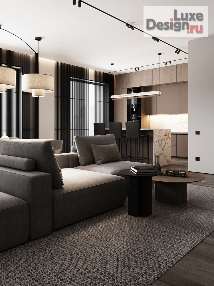 Дизайн интерьера четырехкомнатной квартиры "Проект квартиры  136 кв.м. в ЖК ВТБ АРЕНА" (фото 2)