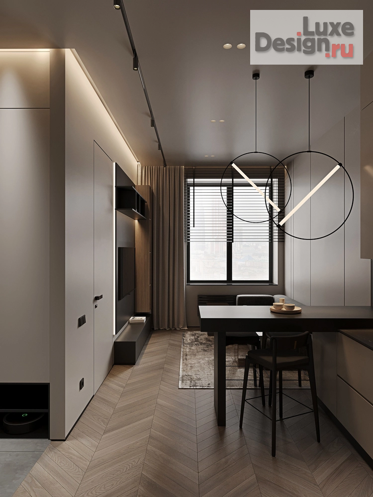 Дизайн интерьера двухкомнатной квартиры "Проект квартиры 42 кв.м. в ЖК ЗИЛАРТ" (фото 2) от дизайнера Бражник Ирина Вячеславовна Дизайн интерьера двухкомнатной квартиры "Проект квартиры 42 кв.м. в ЖК ЗИЛАРТ" (фото 2)