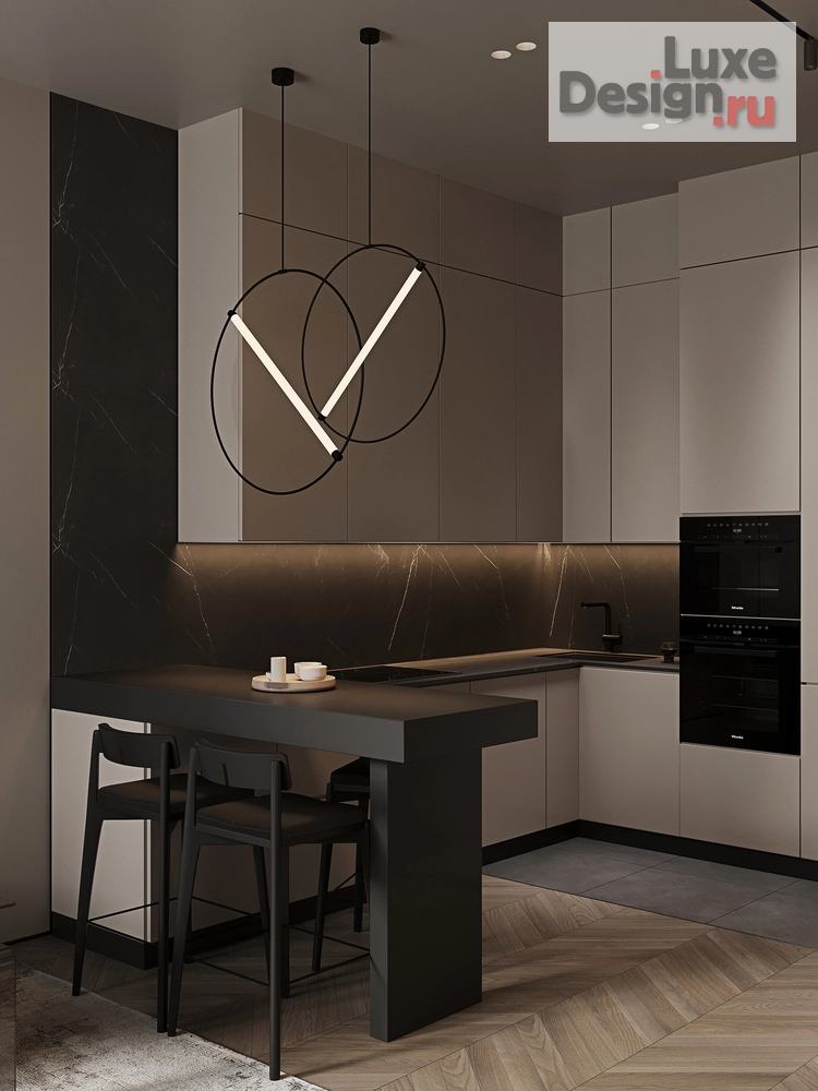 Дизайн интерьера двухкомнатной квартиры "Проект квартиры 42 кв.м. в ЖК ЗИЛАРТ" (фото 3) от дизайнера Бражник Ирина Вячеславовна Дизайн интерьера двухкомнатной квартиры "Проект квартиры 42 кв.м. в ЖК ЗИЛАРТ" (фото 3)