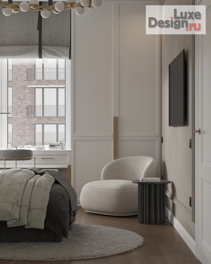 Дизайн интерьера четырехкомнатной квартиры "Проект квартиры  113 кв.м. в ЖК АLIA" (фото 33)