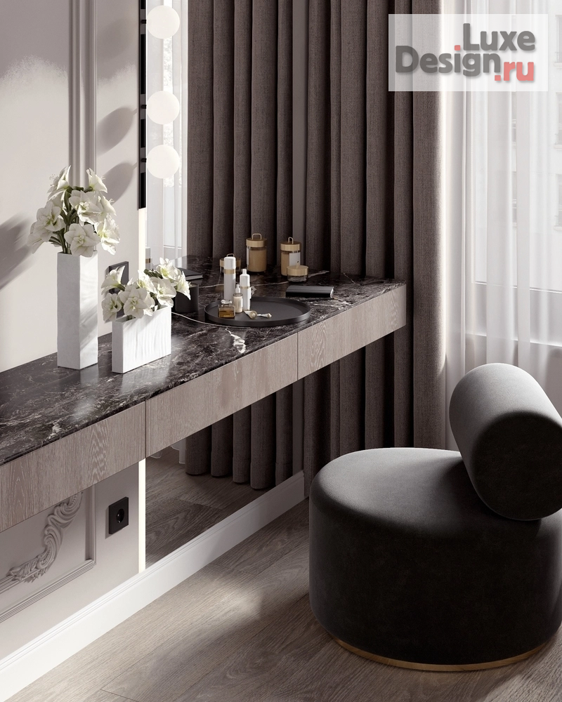 Дизайн интерьера четырехкомнатной квартиры "Проект квартиры 137 кв.м. в ЖК Ленинский" (фото 9)