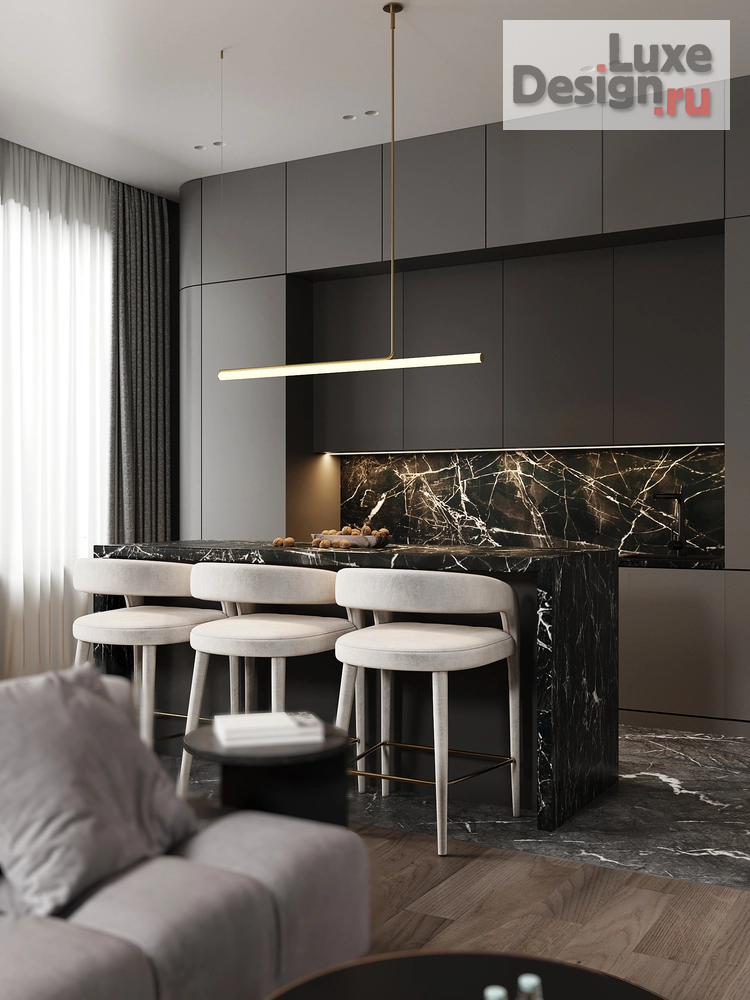 Дизайн интерьера четырехкомнатной квартиры "Проект квартиры 130 кв.м. в ЖК ул.Лавочкина" (фото 2)