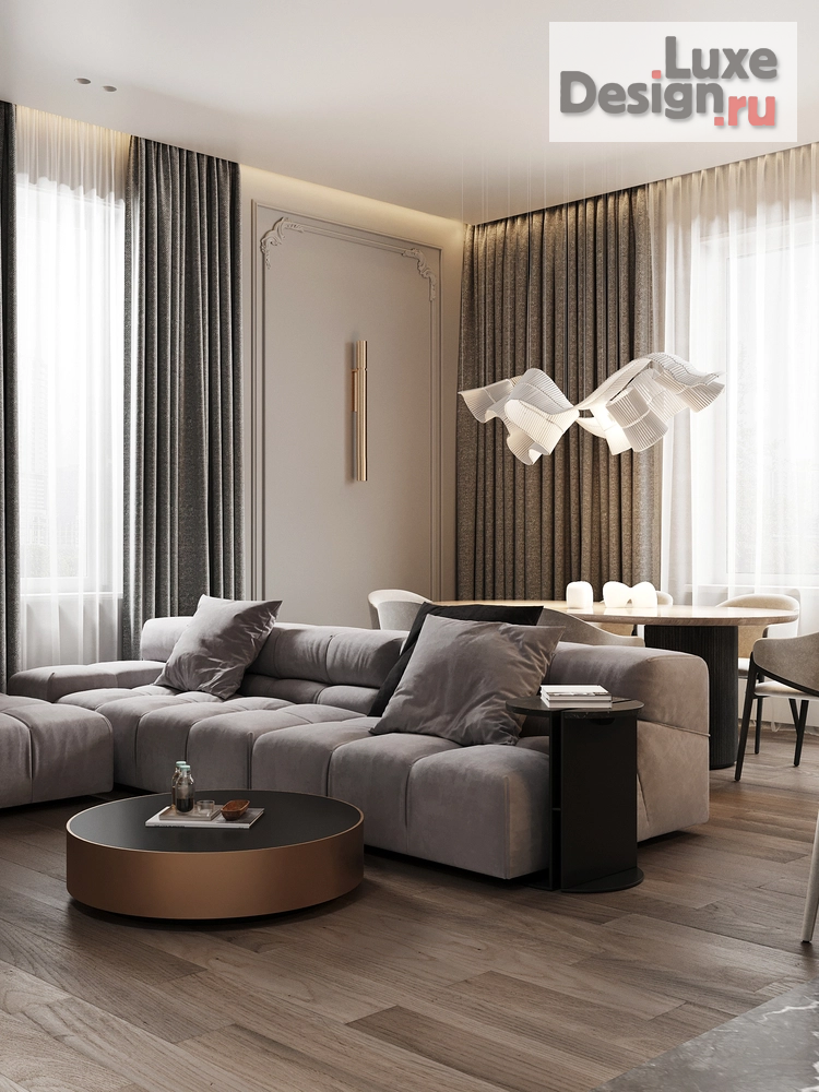 Дизайн интерьера четырехкомнатной квартиры "Проект квартиры 130 кв.м. в ЖК ул.Лавочкина" (фото 6)