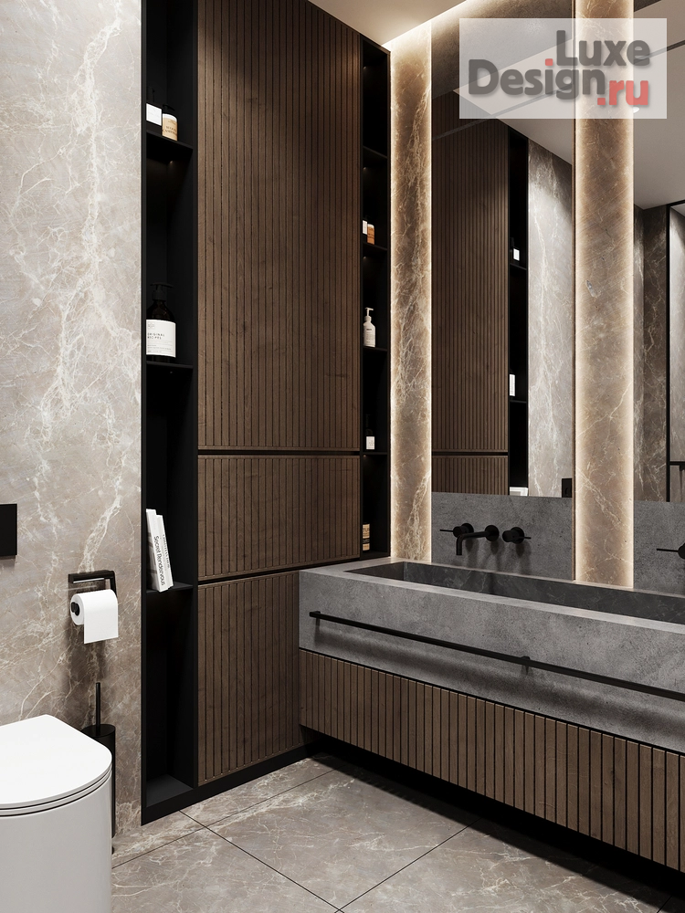 Дизайн интерьера четырехкомнатной квартиры "Проект квартиры  136 кв.м. в ЖК ВТБ АРЕНА" (фото 23)