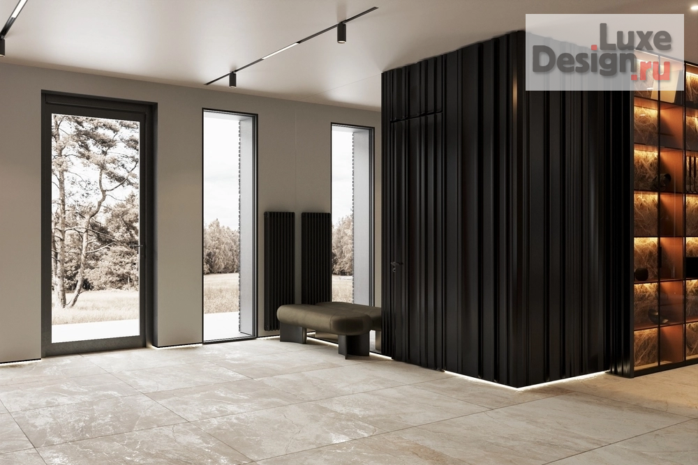 Дизайн интерьера загородного дома "Когда запрос: "Хотим как в дорогом отеле", но уютно и для жизни семьи с 4 детьми." (фото 9)