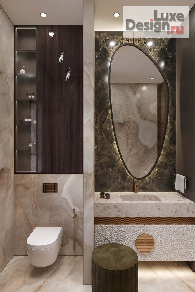 Дизайн интерьера загородного дома "Когда запрос: "Хотим как в дорогом отеле", но уютно и для жизни семьи с 4 детьми." (фото 22)