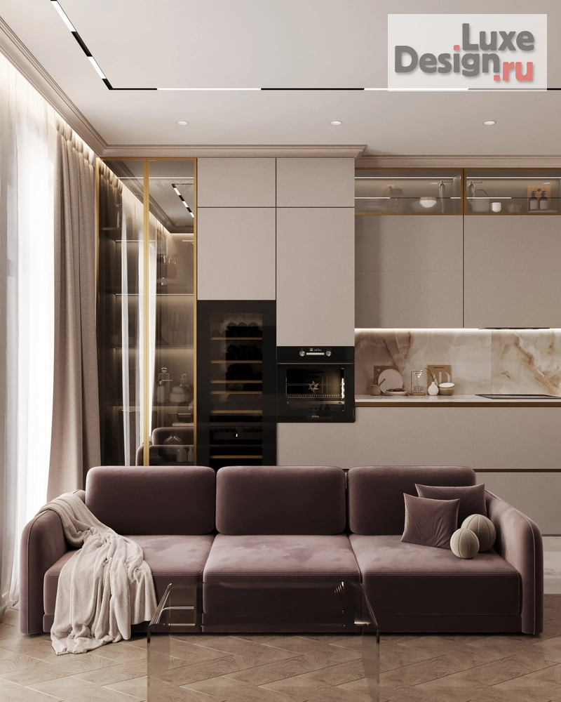 Дизайн интерьера четырехкомнатной квартиры "ЖК Level Причальный" (фото 9)