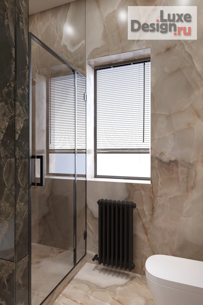 Дизайн интерьера загородного дома "Когда запрос: "Хотим как в дорогом отеле", но уютно и для жизни семьи с 4 детьми." (фото 23)