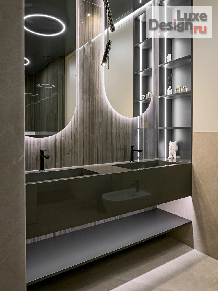 Дизайн интерьера четырехкомнатной квартиры "ЖК Призма" (фото 11)