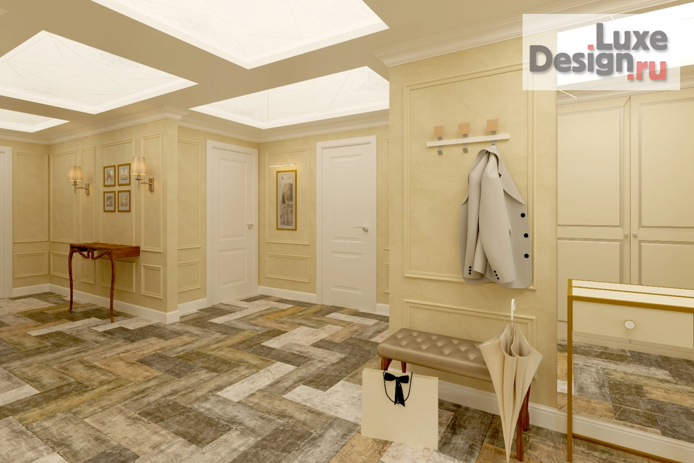 Дизайн интерьера частного дома "Гостиной-кухня в стиле Ар-деко" (фото 2)