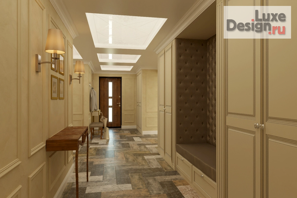 Дизайн интерьера частного дома "Гостиной-кухня в стиле Ар-деко" (фото 5)