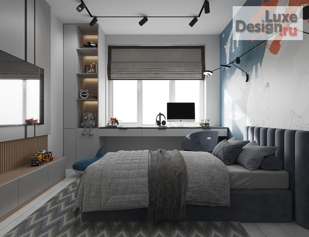 Дизайн интерьера трехкомнатной квартиры "ЖК LIFE Варшавская" (фото 13)