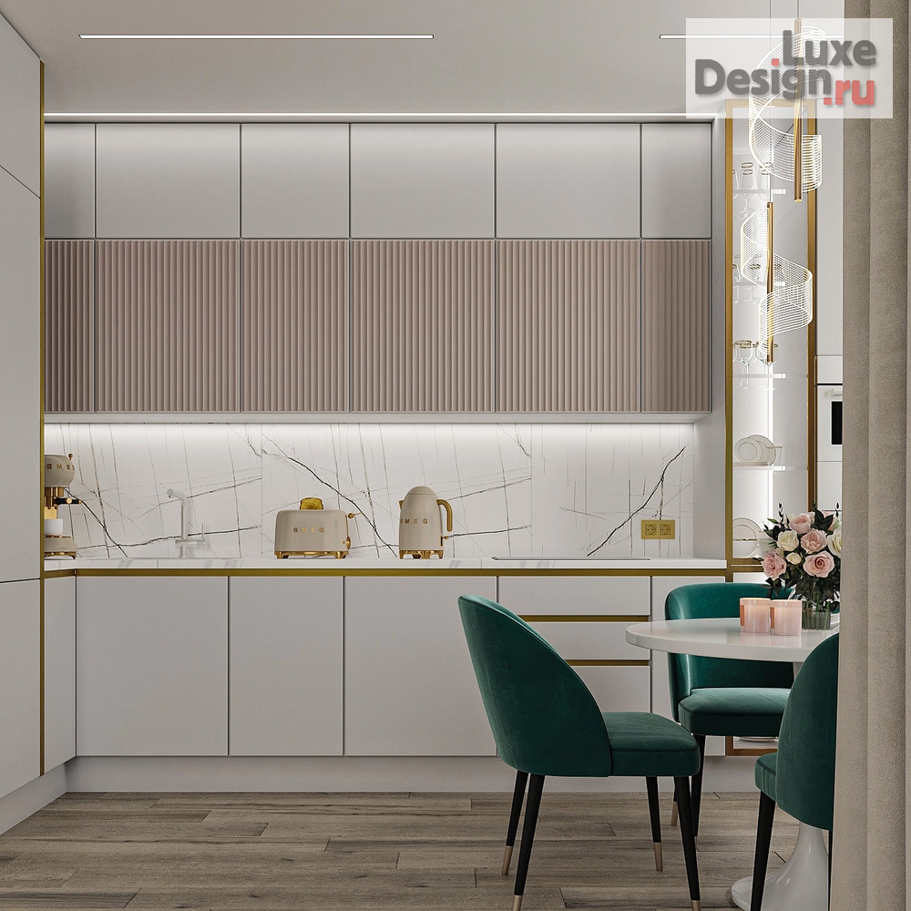 Дизайн интерьера двухкомнатной квартиры "ЖК "Тихие Зори"" (фото 5)