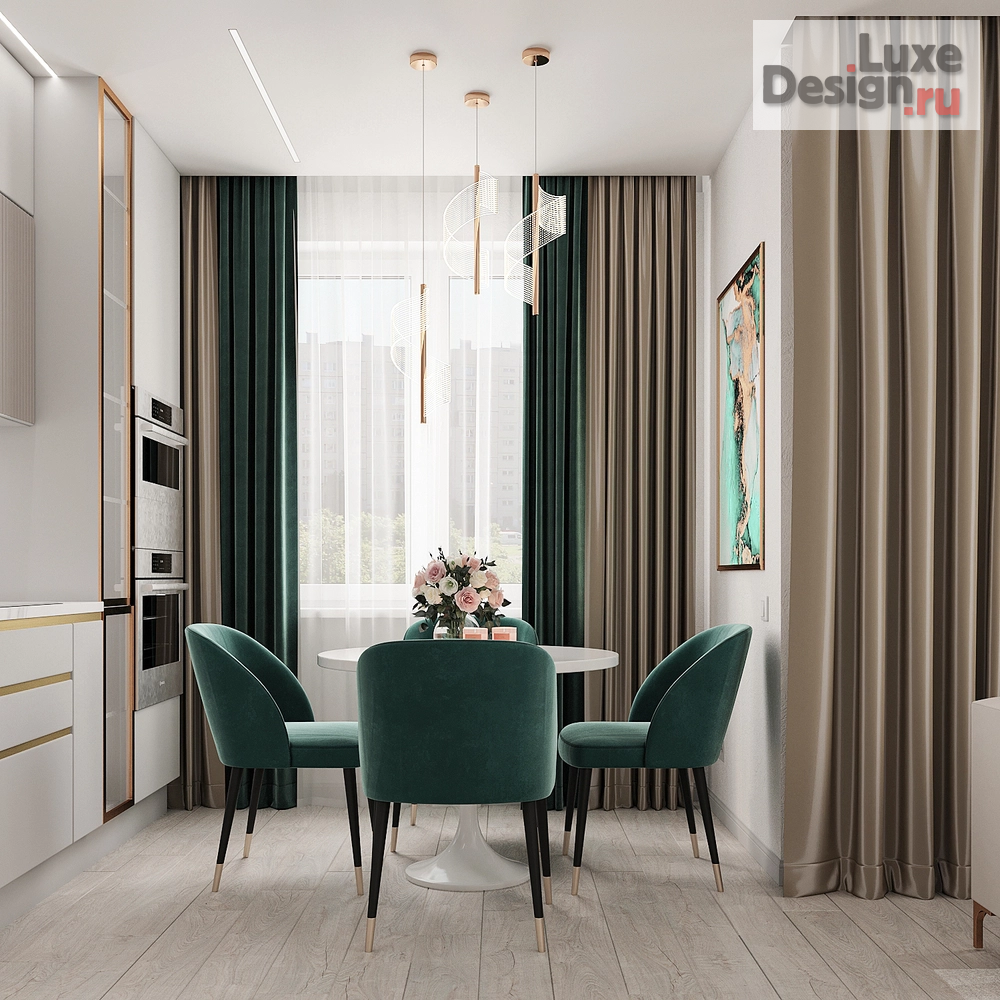 Дизайн интерьера двухкомнатной квартиры "ЖК "Тихие Зори"" (фото 7)