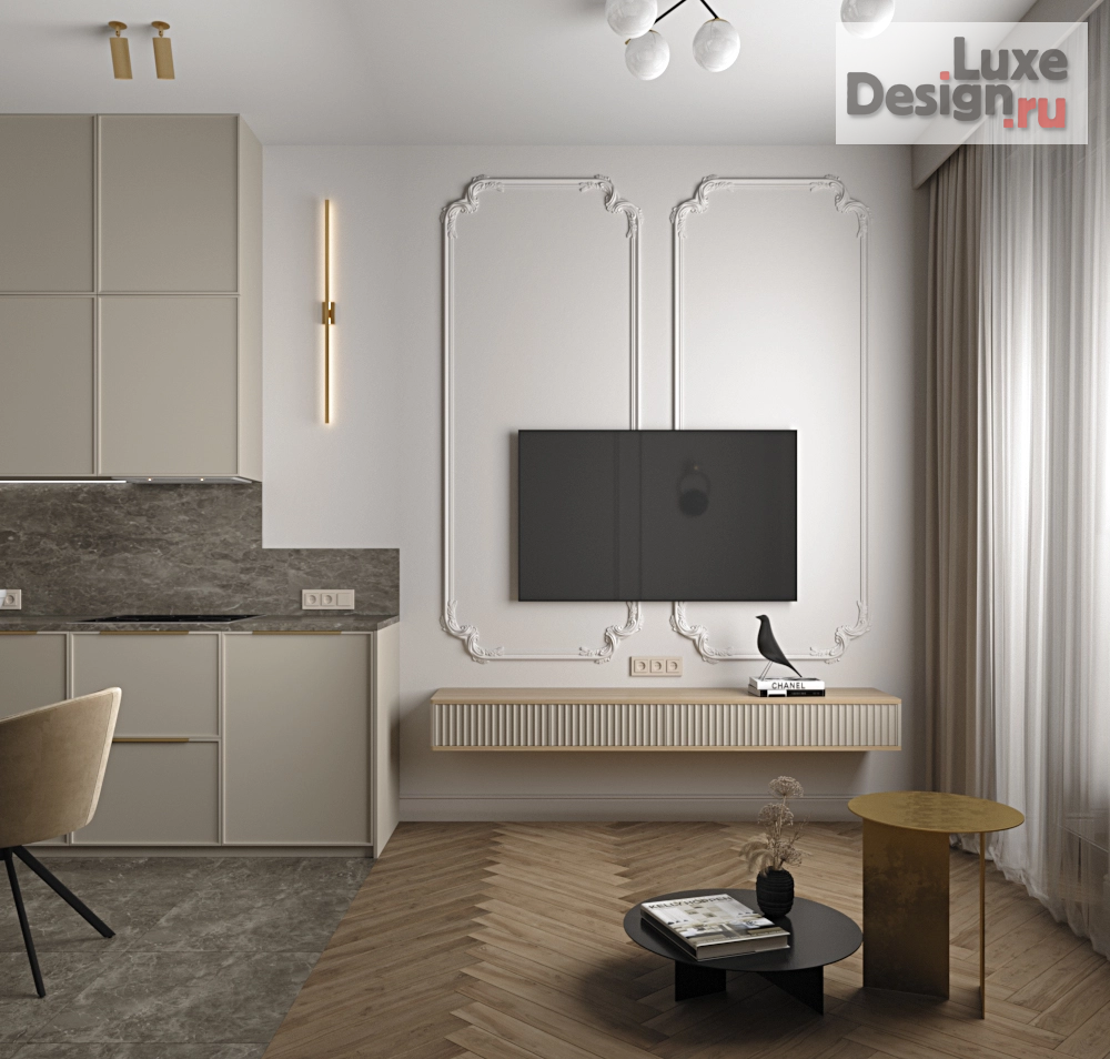 Дизайн интерьера апартаментов "Апартаменты в ЖК "Серебряный фонтан"" (фото 10)